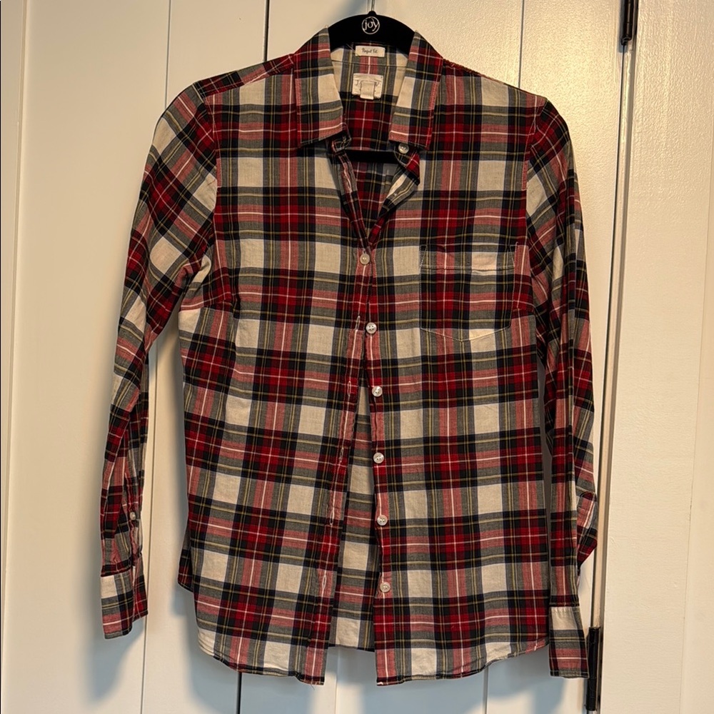 J. Crew Plaid Button Down Shirt